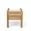 Ensemble repas 7 pièces avec table en bois d'acacia et coussins amovibles