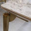 Faux Marble Top Dining Table