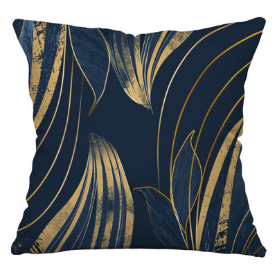 Coussin décoratif réversible en mélange de coton Botanical Cool