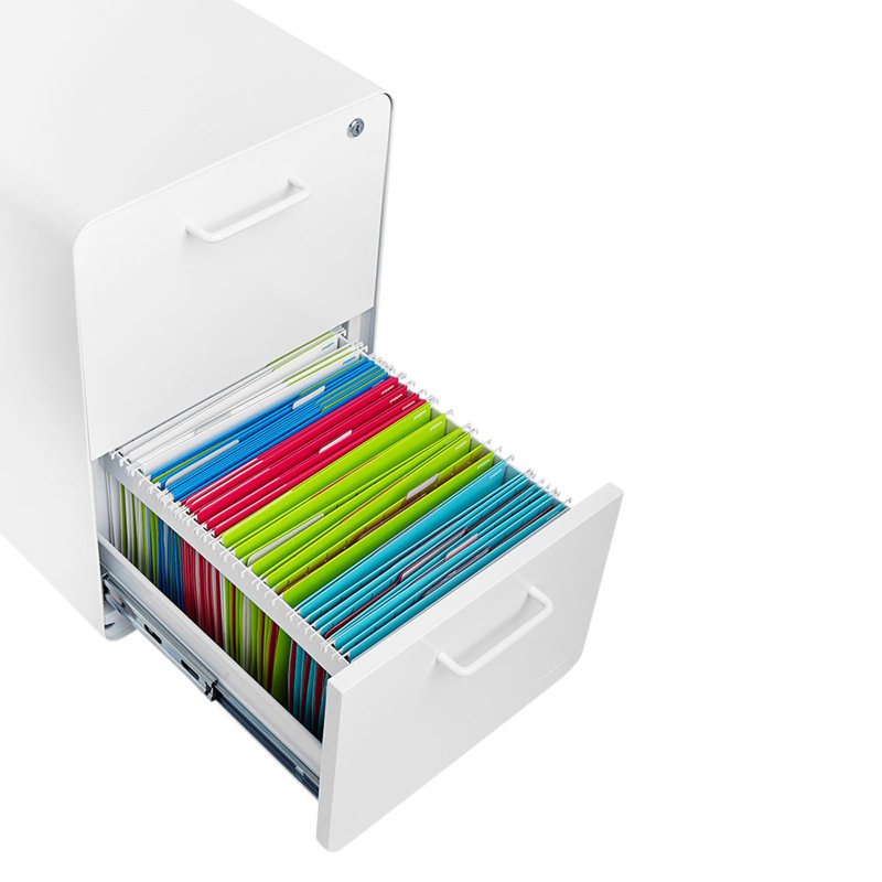 Classeur blanc 2 tiroirs Stow