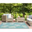 Tapis intérieur / extérieur bleu Walczak-698168479