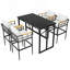Ensemble repas d'extérieur, 4 chaises + 1 table
