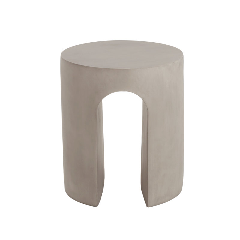 Reylynn Outdoor Round U-Shaped Side Table