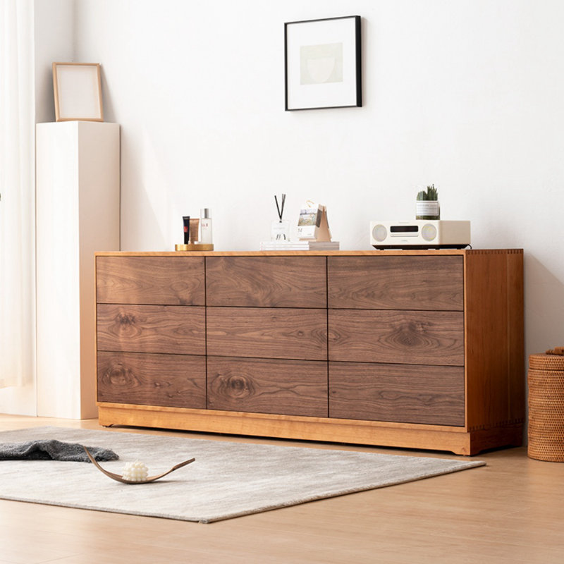 Commode d'entrée 9 tiroirs Modern Modern, H 31,5 po x l 78,7 po x P 16,5 po