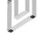 Console avec pieds en acier inoxydable et plateau en verre - Design moderne pour espace de vie et transparence