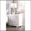 Table de chevet en marbre blanc
