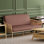 Housse pour canapé-lit réversible en tissu de polyester réversible avec fermeture à glissière 3 côtés