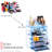 Sorbus Acrylic Makeup and Jewelry Storage Organizer Case, 2 Piece, Blue-1729395492