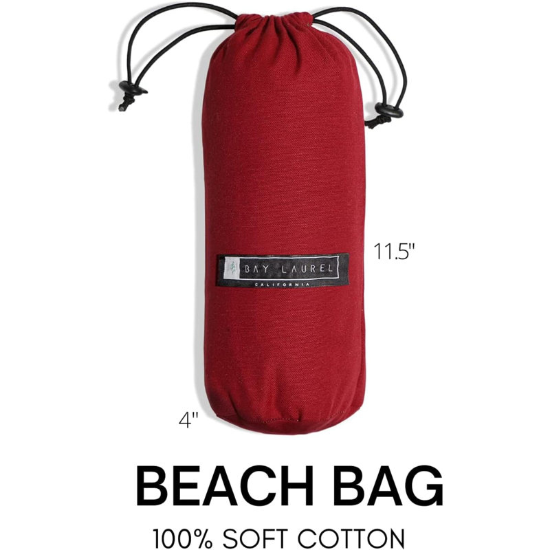 Turkish Cotton Beach Towel, Red