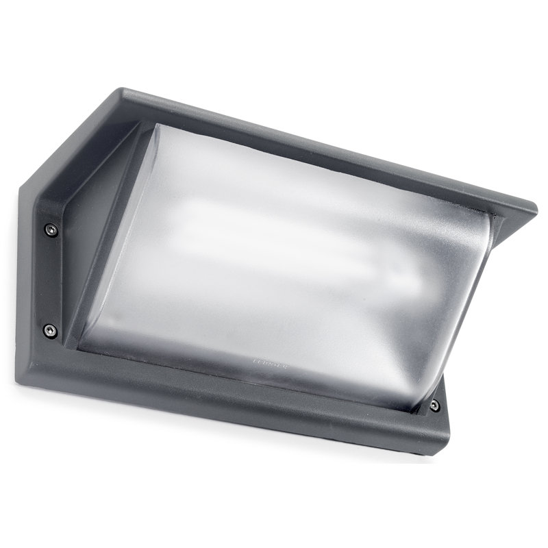 Curie 1 Light Outdoor Flush Mount, Urban Grey