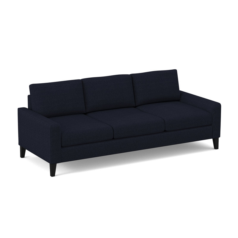 Madison 84" Square Arm Sofa with Reversible Cushions, Saylor Navy