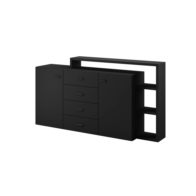 Behesh 180cm Sideboard, Black/Black