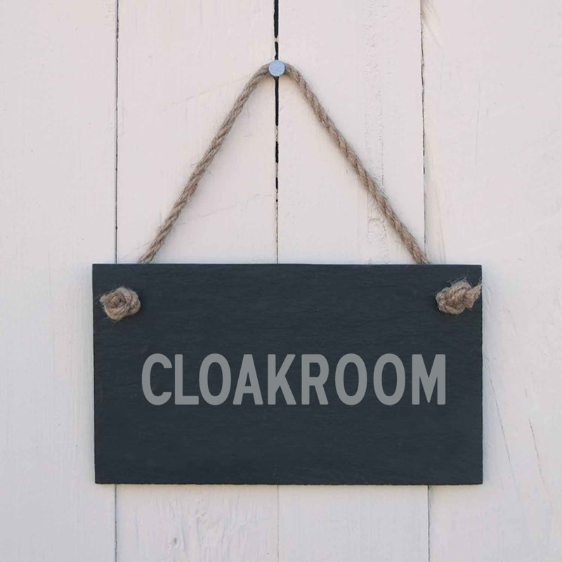 Cloakroom Sign