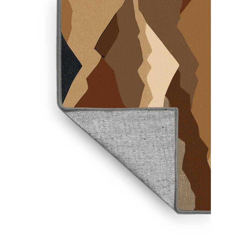 Ember Tracks Rug, Round 5'