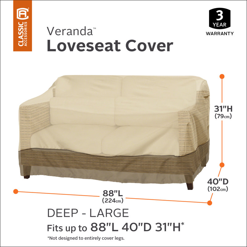 Donahue Outdoor Patio Sofa Cover