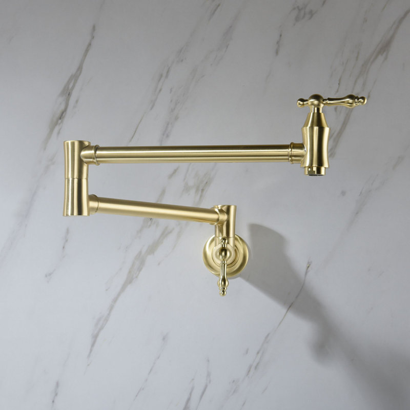 Clihome Kitchen Faucet, Brushed Gold