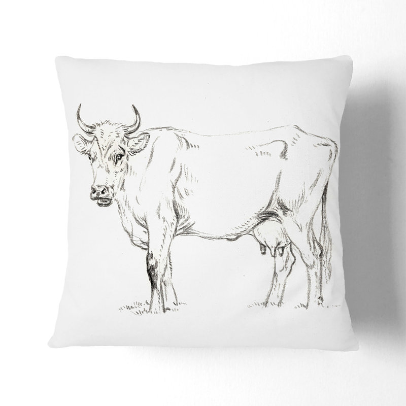 Square Throw Cushion, Black, 40cm H x 40cm W x 15cm D