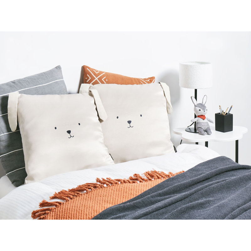 Placencia Animal Print Beige Square Cushion