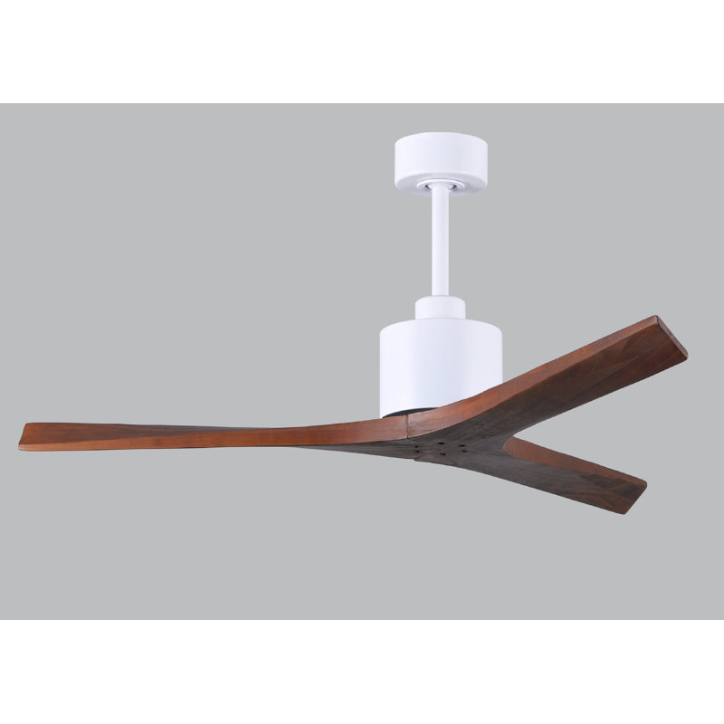 Mollywood - 42" Ceiling Fan - Textured Bronze Finish - Matte Black Blades, Matte White, 52", Matte White