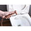 Bidet de toilette à main - or rose, fabrication en métal, 2 modes d'eau, rouille, étapes d'installation faciles en or pour le métal, jet double, propulseur d'hygiène, antirouille et à la corrosion, installation simple
