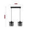 Bonnette 2 - Light Black Kitchen Island Pendant