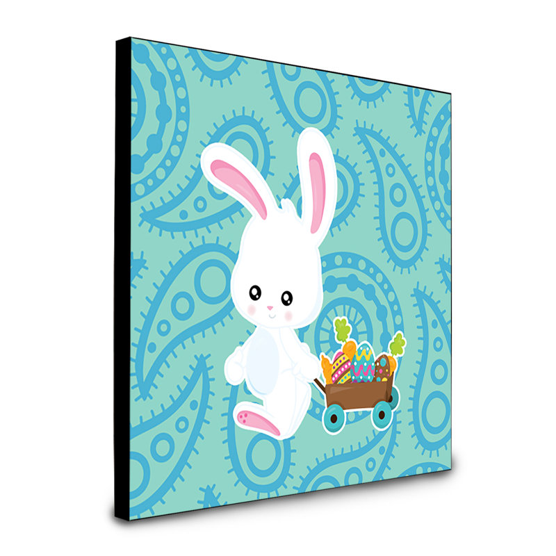Panneau mural en art de lapin motif cachemire juno