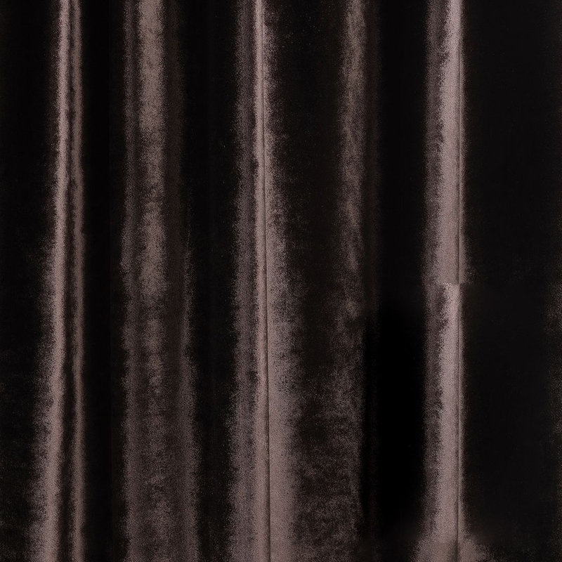 Room Darkening Single Curtain Panel, 130cm Width x 295cm Drop, Deep Black