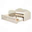 Lit de jour rembourré 2 tiroirs avec couchette et ports USB-107140807