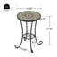 Table d'appoint de patio avec tablette
