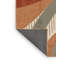 Tapis moelleux moelleux à motif abstrait bohémien en brun - reliure brun clair-903775416