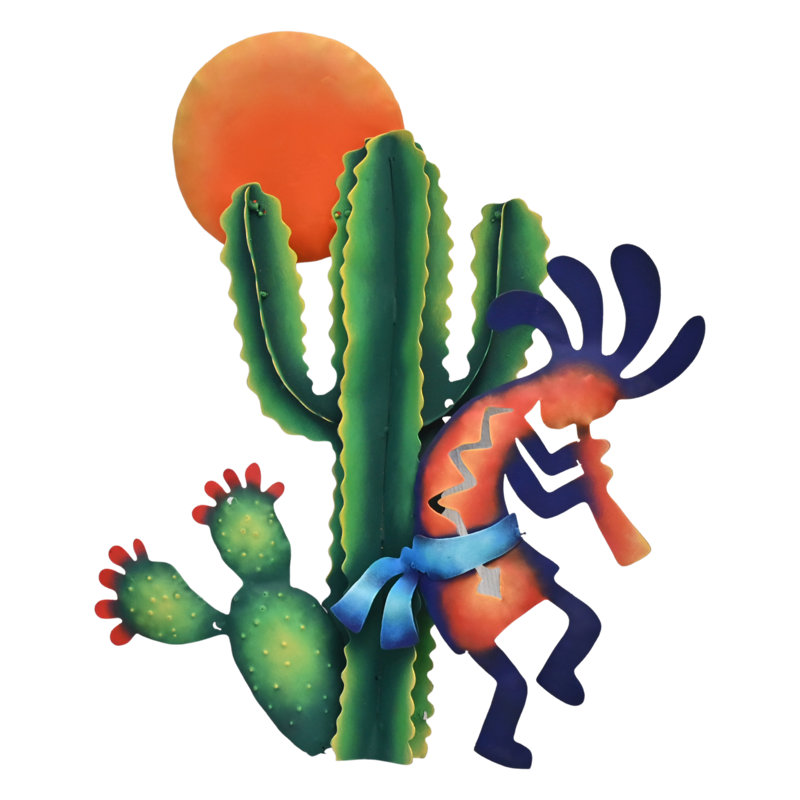 KOKOPELLI & CACTUS WALL HANGING