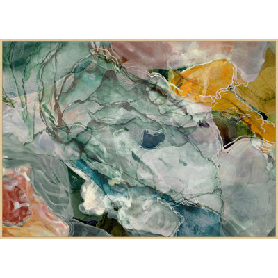 Marble Forest - reproduction de cadre flottant sur toile