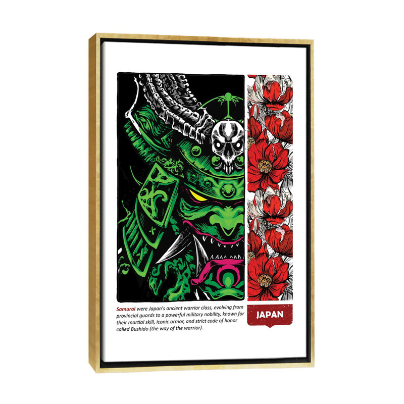 Japon IV - reproduction d'art murale - toile encadrée, H 40 po x l 26 po, Impression encadrée flottante sans passe-partout
