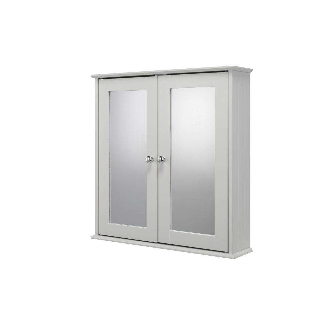 Ashby 560mm W 580mm H Surface Framed Medicine Cabinet Mirror 2 Fixed