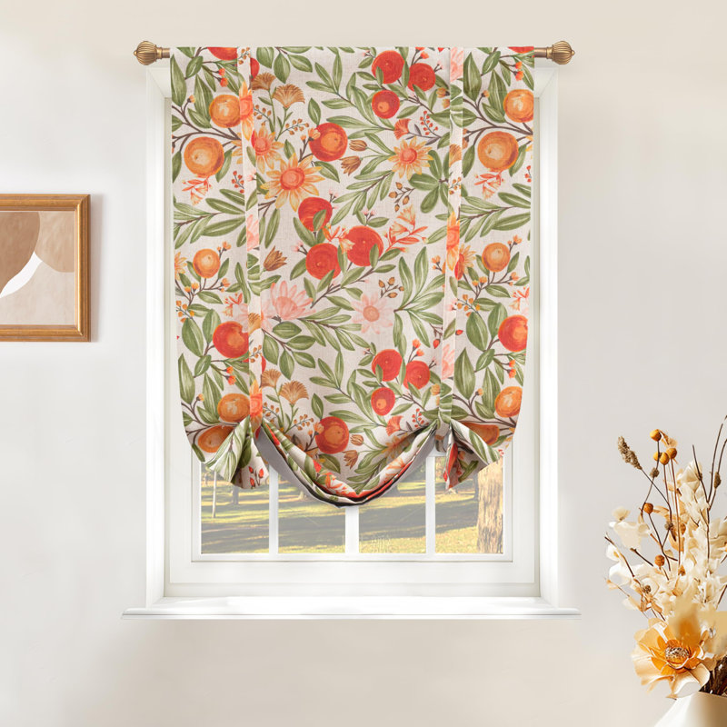 Lal FloralBlackoutThermalRod pocketCurtain Panels, 39" W x 55" L