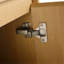 Meuble-lavabo autoportant de 28 po avec lavabo en acier inoxydable gris, tuyau de vidange flexible, charnières à fermeture en douceur, buanderie et meuble-lavabo à 45 poignées à bord incliné, tablettes réglables, 2 portes fermées, finition chêne