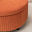 Repose-pieds rond avec rangement en velours Bula-943753770