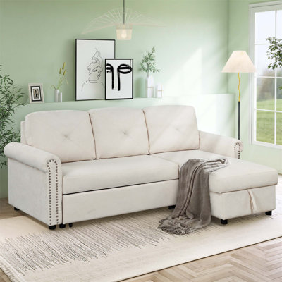 83.1 Rolled Arm Sofa Bed -  Lark Manorâ¢, 2375234EB4B64AA8A33AB0B1355090BB