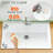 33" L x 22" W Fireclay Drop In Kitchen Sink 1 Hole, Topmount Single Bowl White for Kitchen, Included 2 Custom Accessories