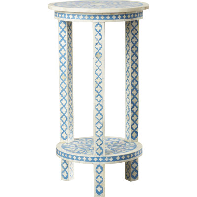 Vivienne Bone Inlay Side Table