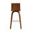 26” Faux Leather Wooden Swivel Bar Stool-938061273