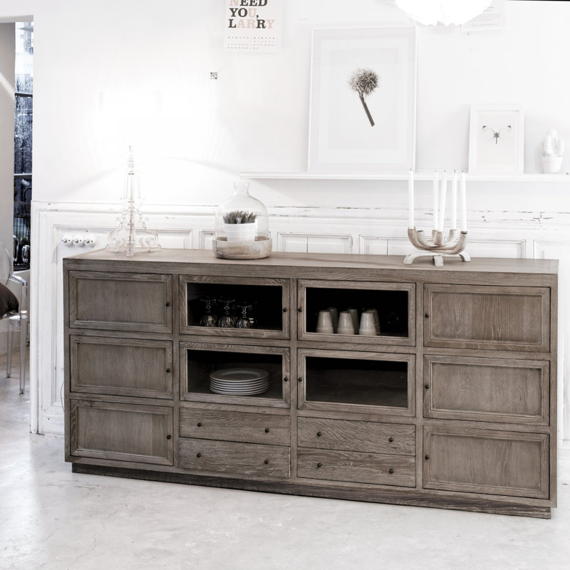 220cm Solid Wood Sideboard