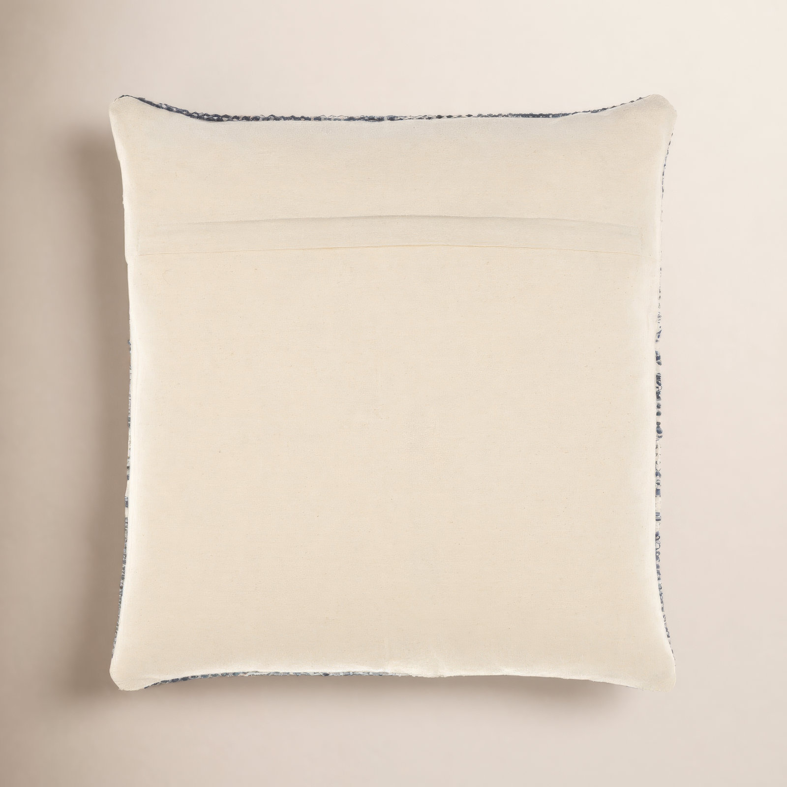 Julian Geometric Cotton Throw Pillow, 20" x 20", Navy, Pillow Cover Only - No Insert