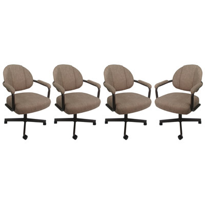 4 - Swivel Metal Caster Dining Chairs - M-70 Style by Tobias Designs