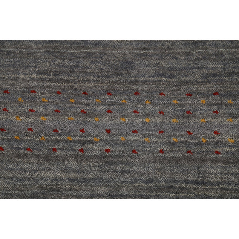 Tapis de couloir oriental fait à la main gris Gabbeh