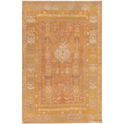 One-of-a-Kind Rectangle 3'10" X 5'9" Hand Knotted Area Rug