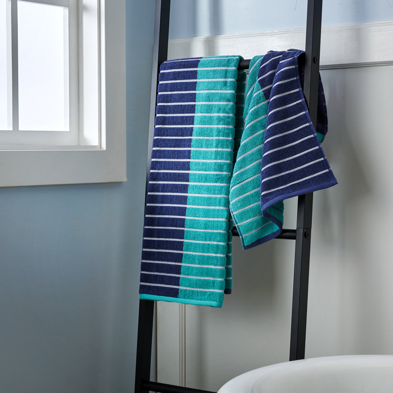 Colorblock Stripes Midweight Bath Towel