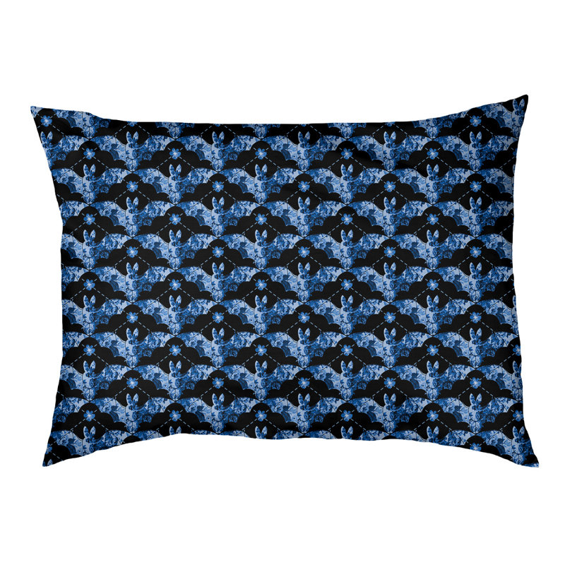 Coussin pour chien Byrge Bats, Bleu, Très grand (l 52 po x P 42 po x H 17 po)
