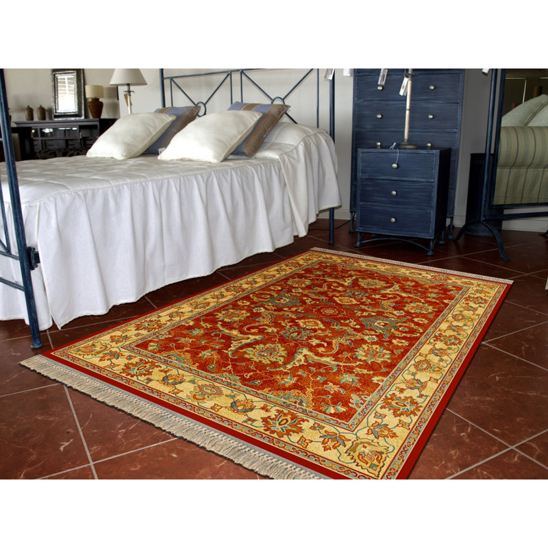 Oriental Wool Area Rug, Rectangle 120 x 160cm