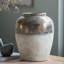 Vase rond en céramique brun Sienna-180022241